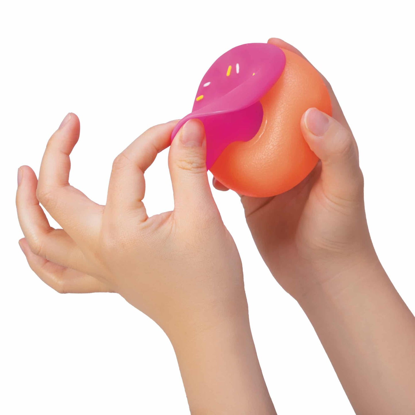 Dohnuts Orange with Prink removable frosting