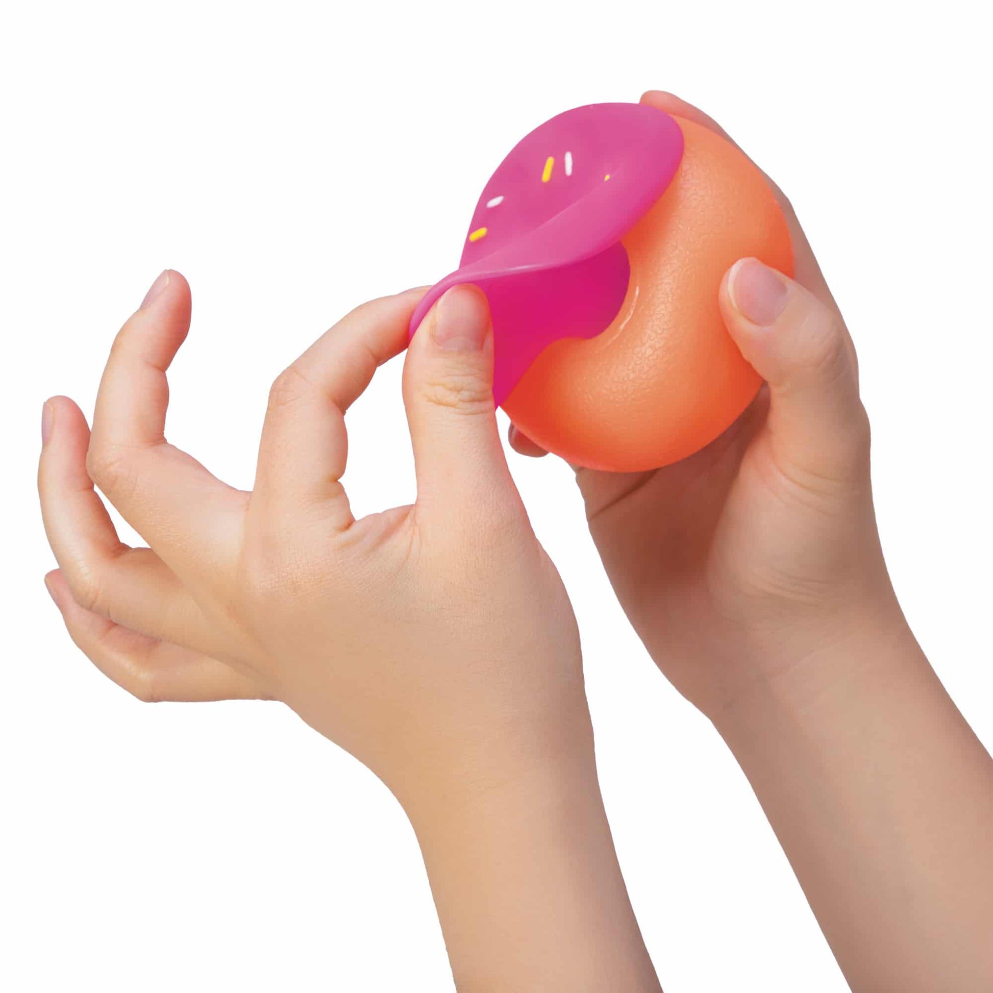 Dohnuts Orange with Prink removable frosting
