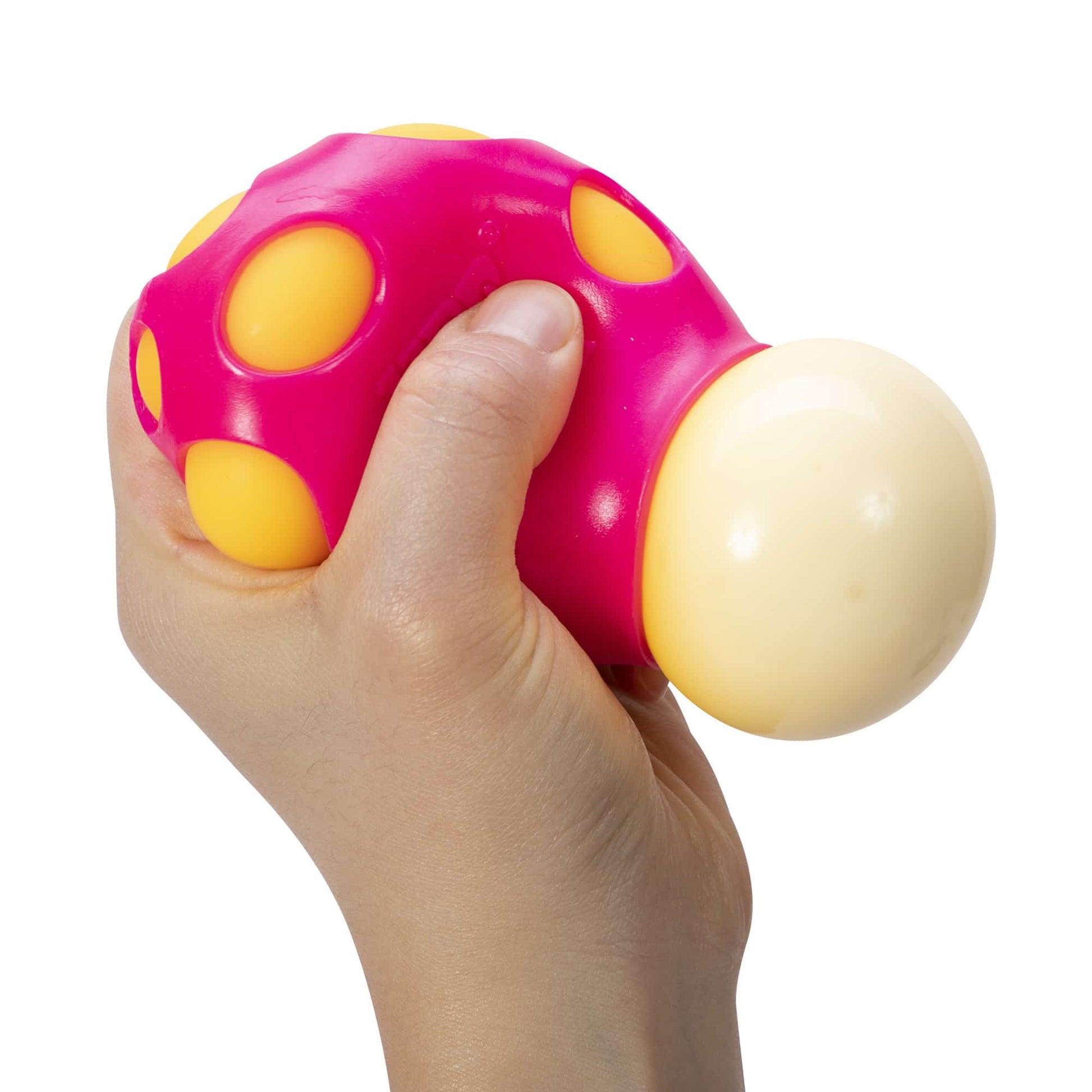 Groovy Shroom - Hand Squeezing Orange with Pink Top Mushroom
