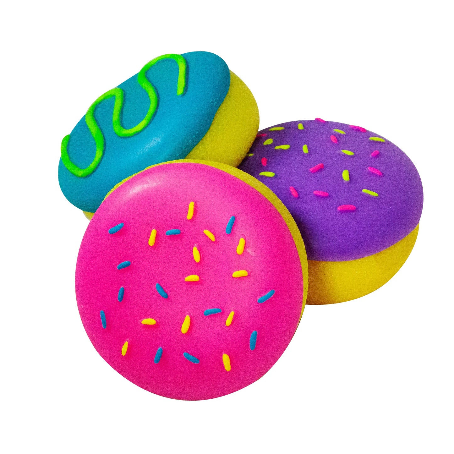 Jelly Donuts - Pile of Donuts - Blue, Pink, and Purple