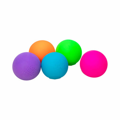 Teenie Mini Squeeze Balls: purple, orange, blue, green, pink